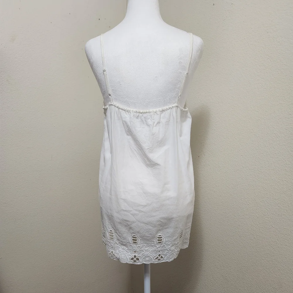 Old Navy Babydoll Tunic Tank/Dress Top Lg Fairy Angelcore Cottagecore Lace Trim - Picture 4 of 14